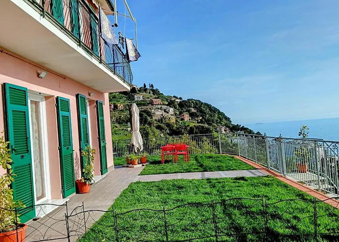 Stella Di Mare - Vista Incantevole Su Lägenhet Moneglia